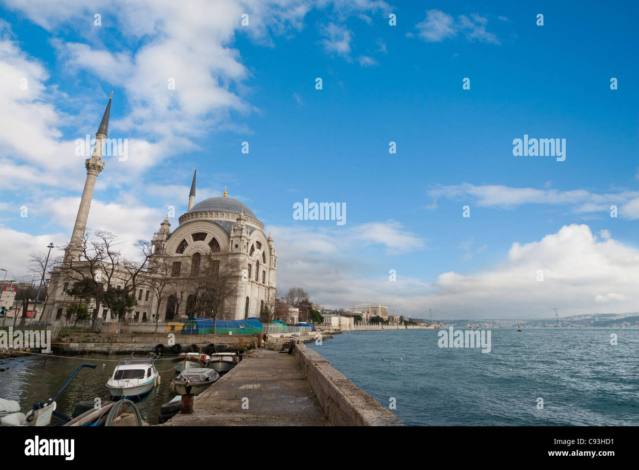 La Moschea Dolmabahçe, Istanbul, Turchia Foto Stock