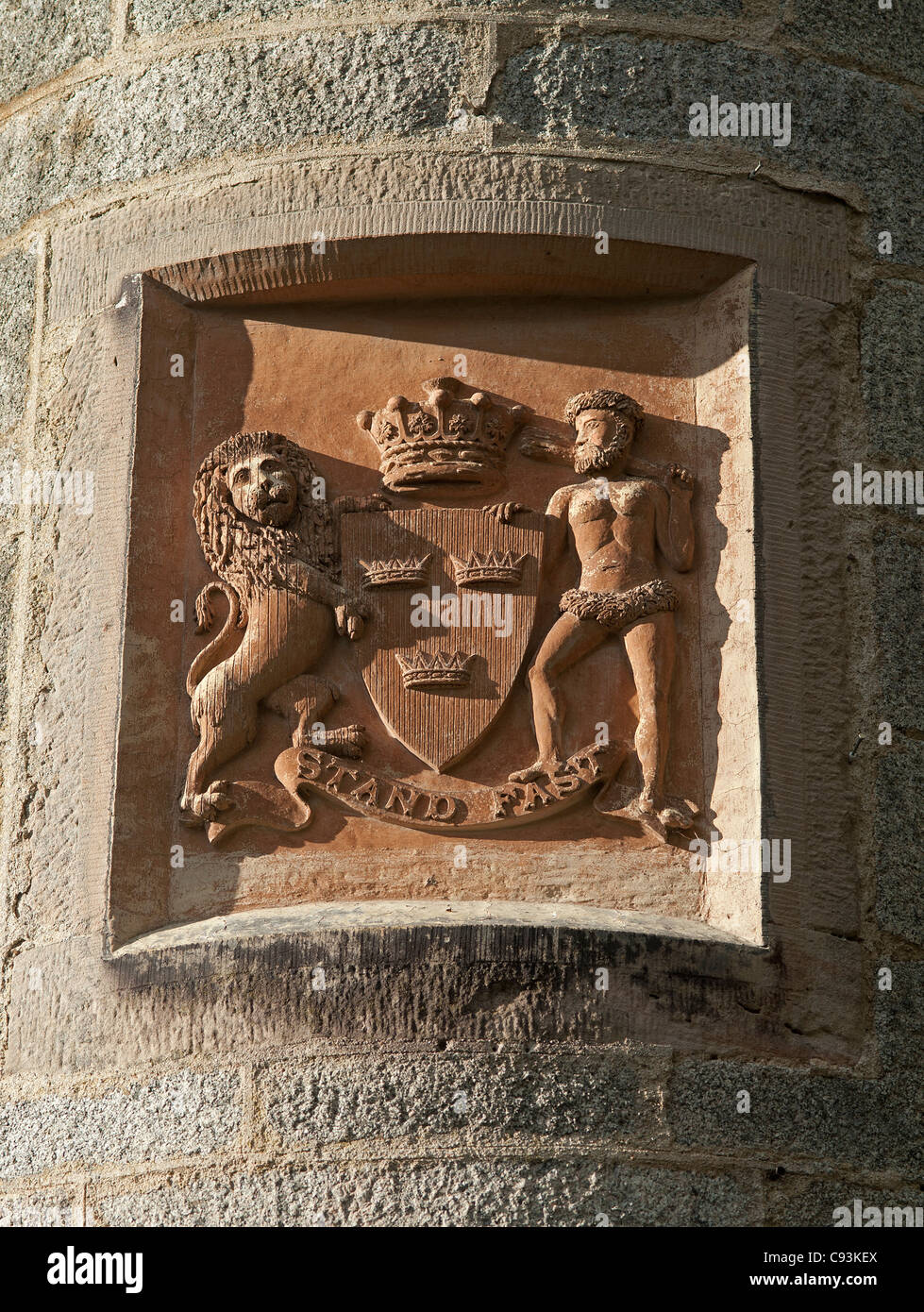 Sovvenzione del castello, Grantown on Spey in Moryashire, Scozia. SCO 7708 Foto Stock