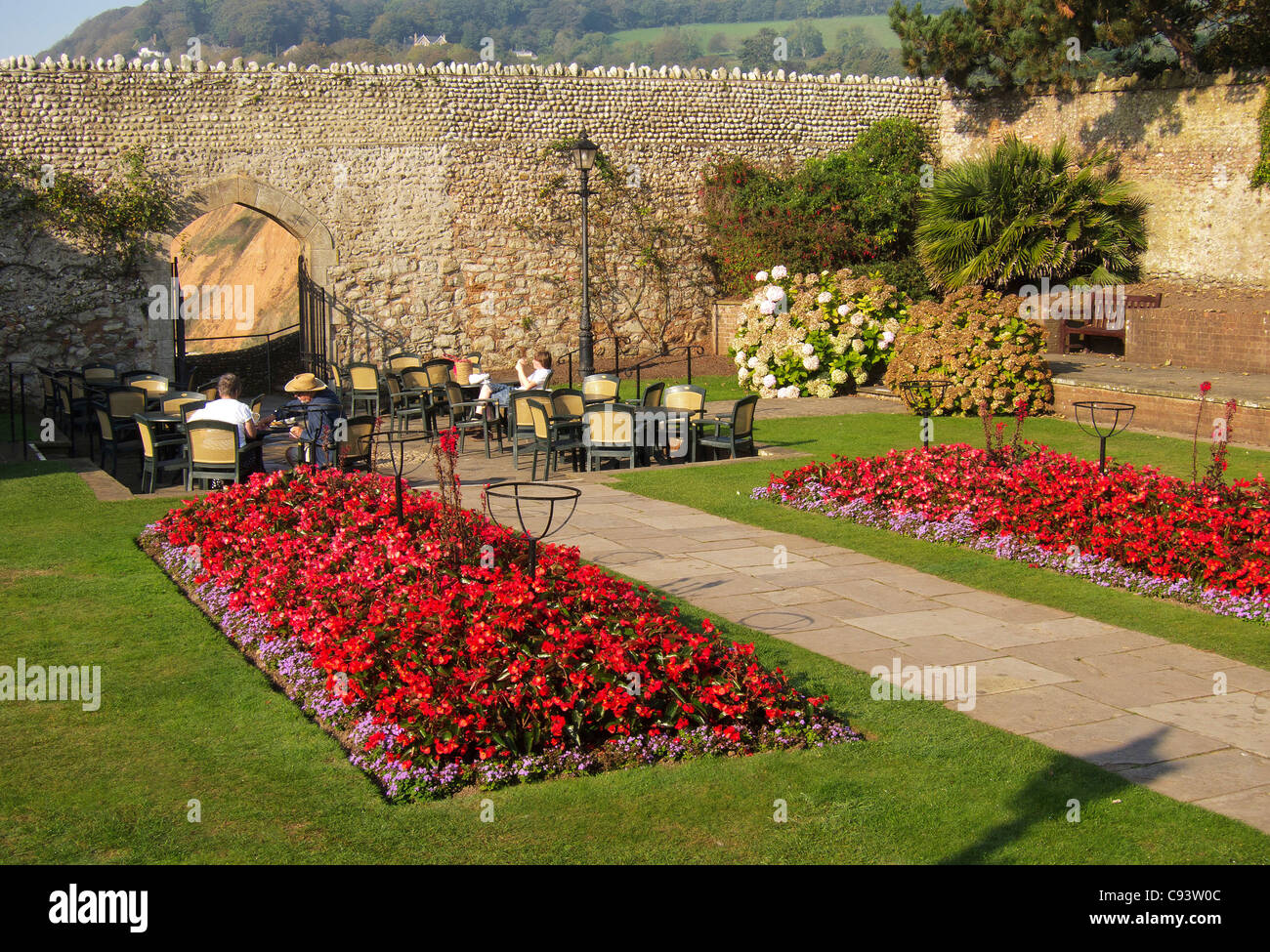 Connaught giardini, Sidmouth, Devon, Inghilterra, Regno Unito. Foto Stock