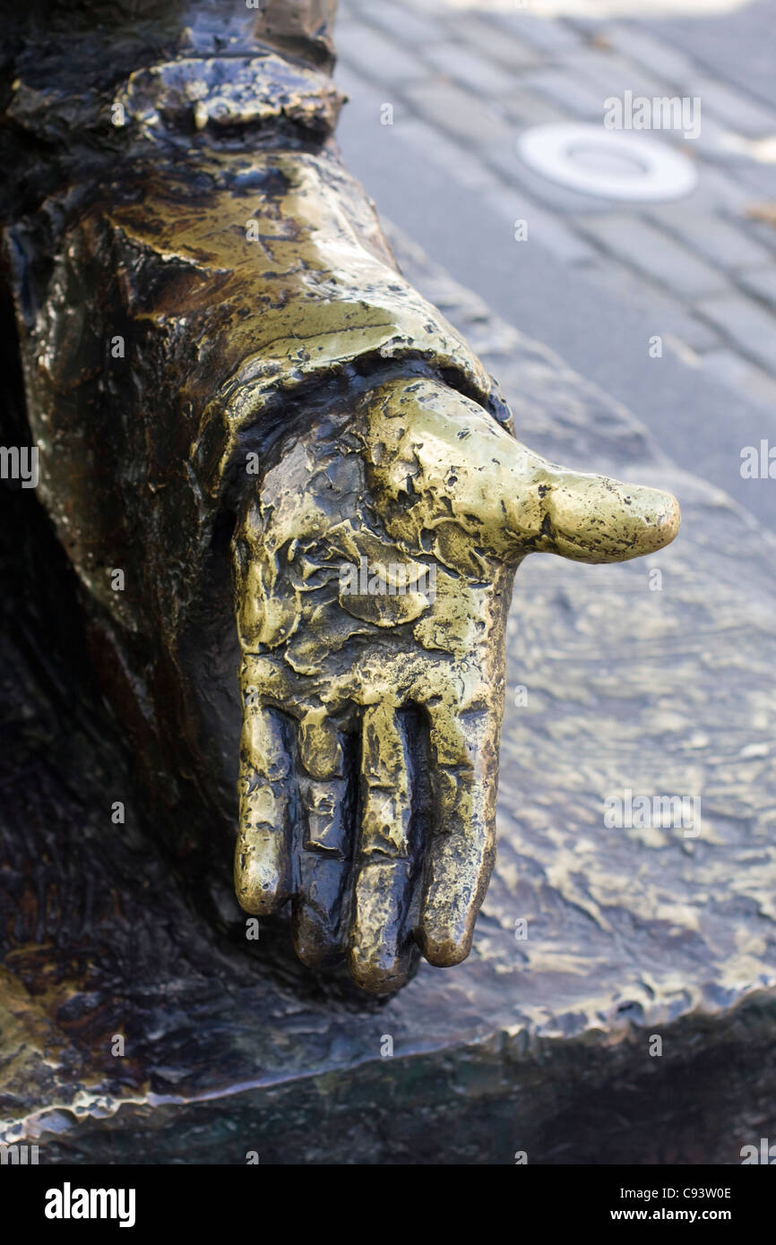 Gli immigrati scultura in Battery Park New York City USA Foto Stock