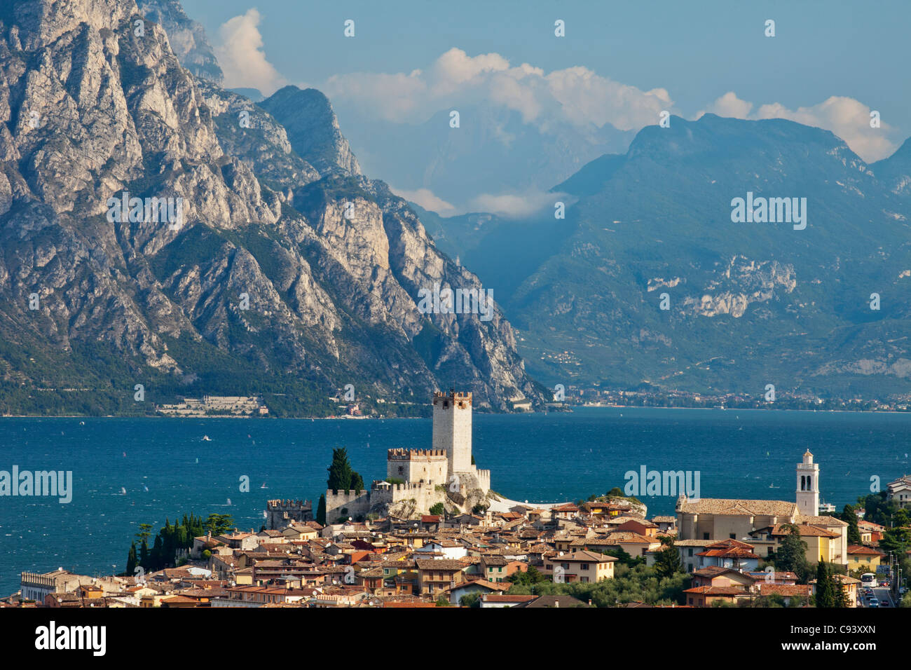 L'Italia, Veneto, Lago di Garda Malcesine Foto Stock