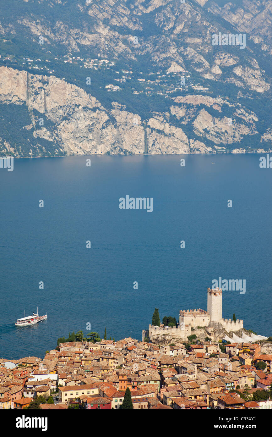 L'Italia, Veneto, Lago di Garda Malcesine Foto Stock