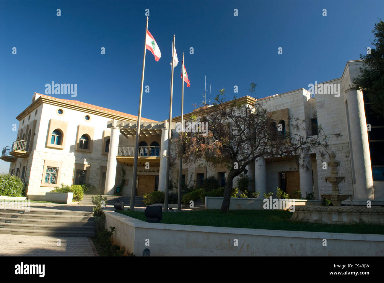 Vista generale del Palazzo Comunale, Beit Mery, Metn, Monte Libano, Libano. Foto Stock