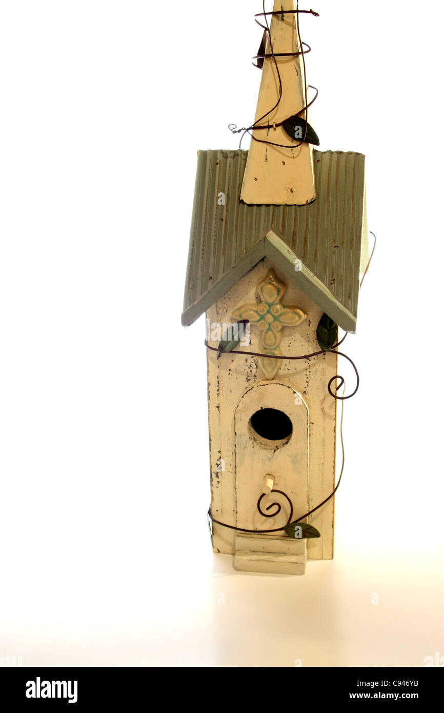 Immagine di stock di un paese ispirato bird house Foto Stock