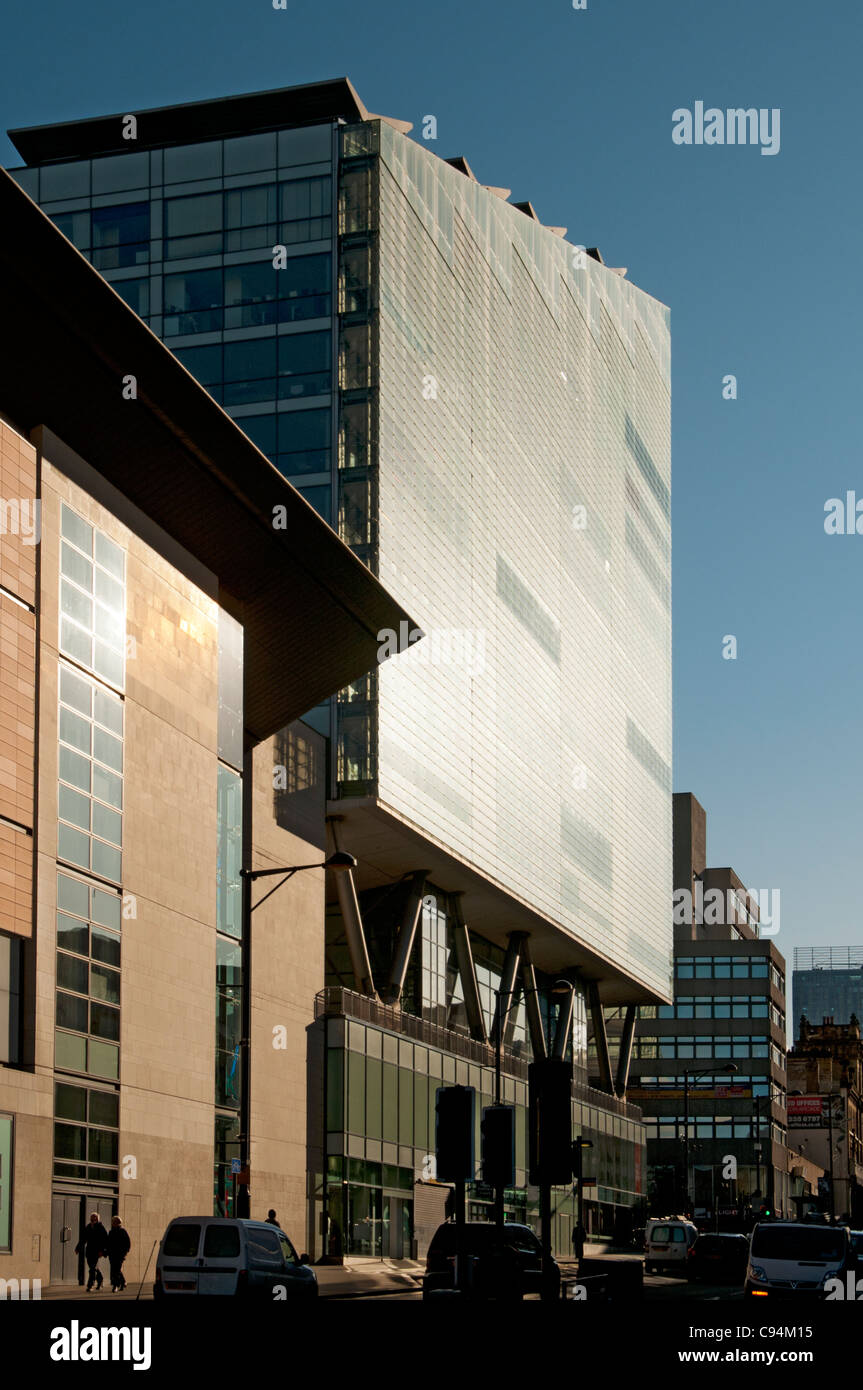 No.1 Deansgate apartment block. Ian Simpson Architects, 2002. Deansgate, Manchester, Inghilterra, Regno Unito Foto Stock