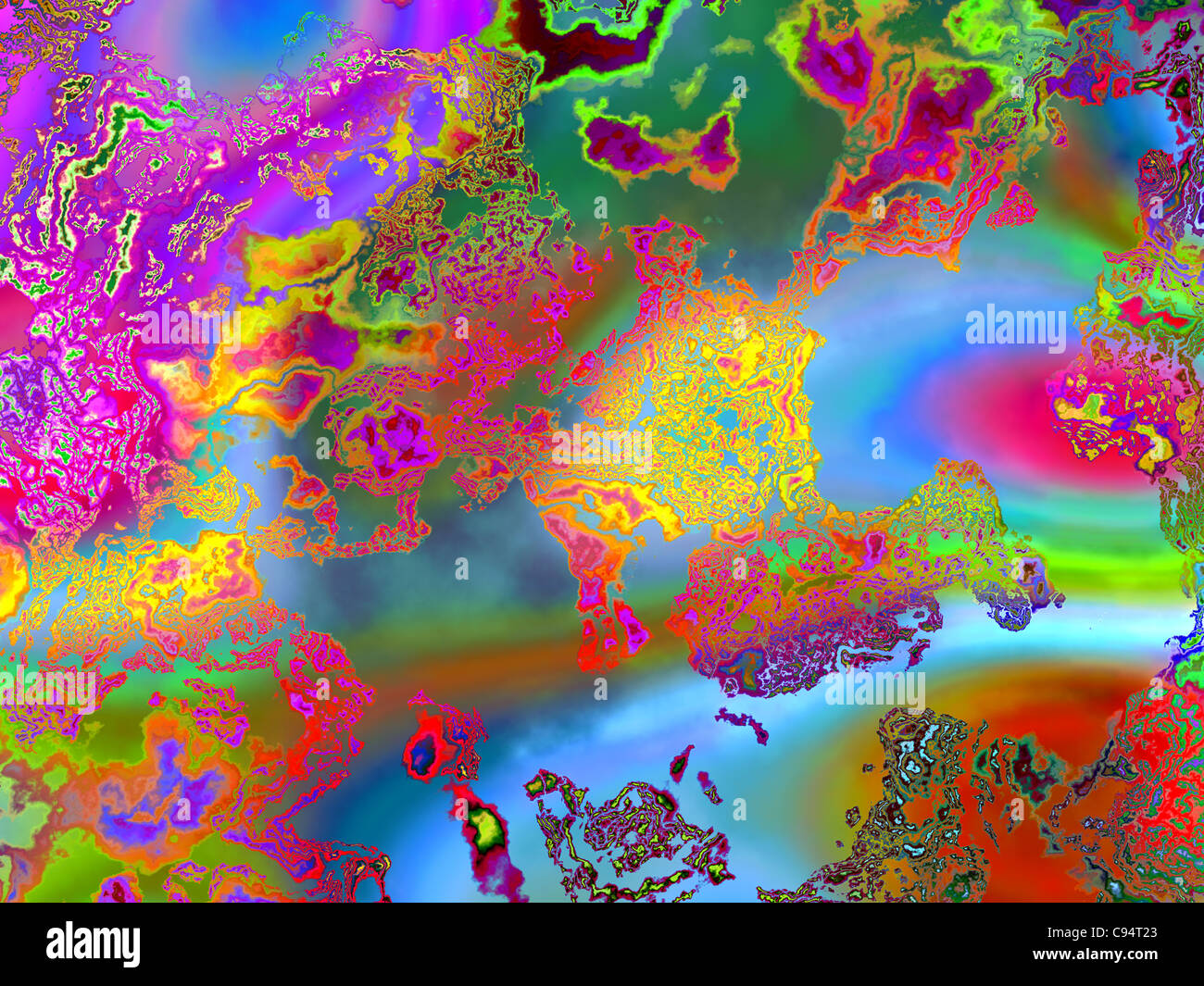 Abstract sfondo multicolore pattern, digital stile di effetto Foto Stock