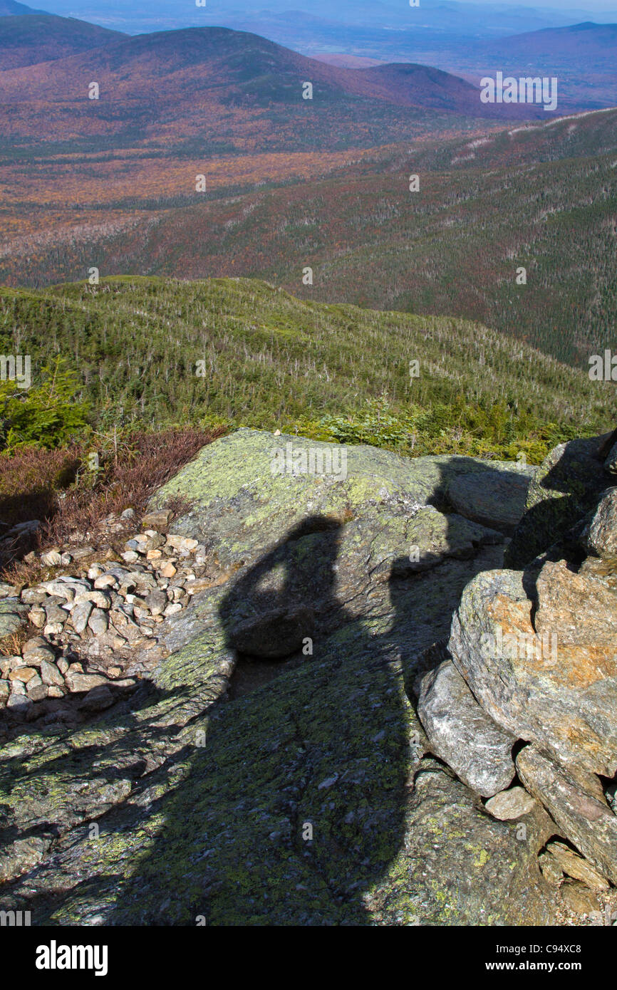 Mount Washington è la vetta più alta dell'NE Stati Uniti a 6,288 piedi (1,917 m), famosa per pericolosamente meteo irregolare. Foto Stock