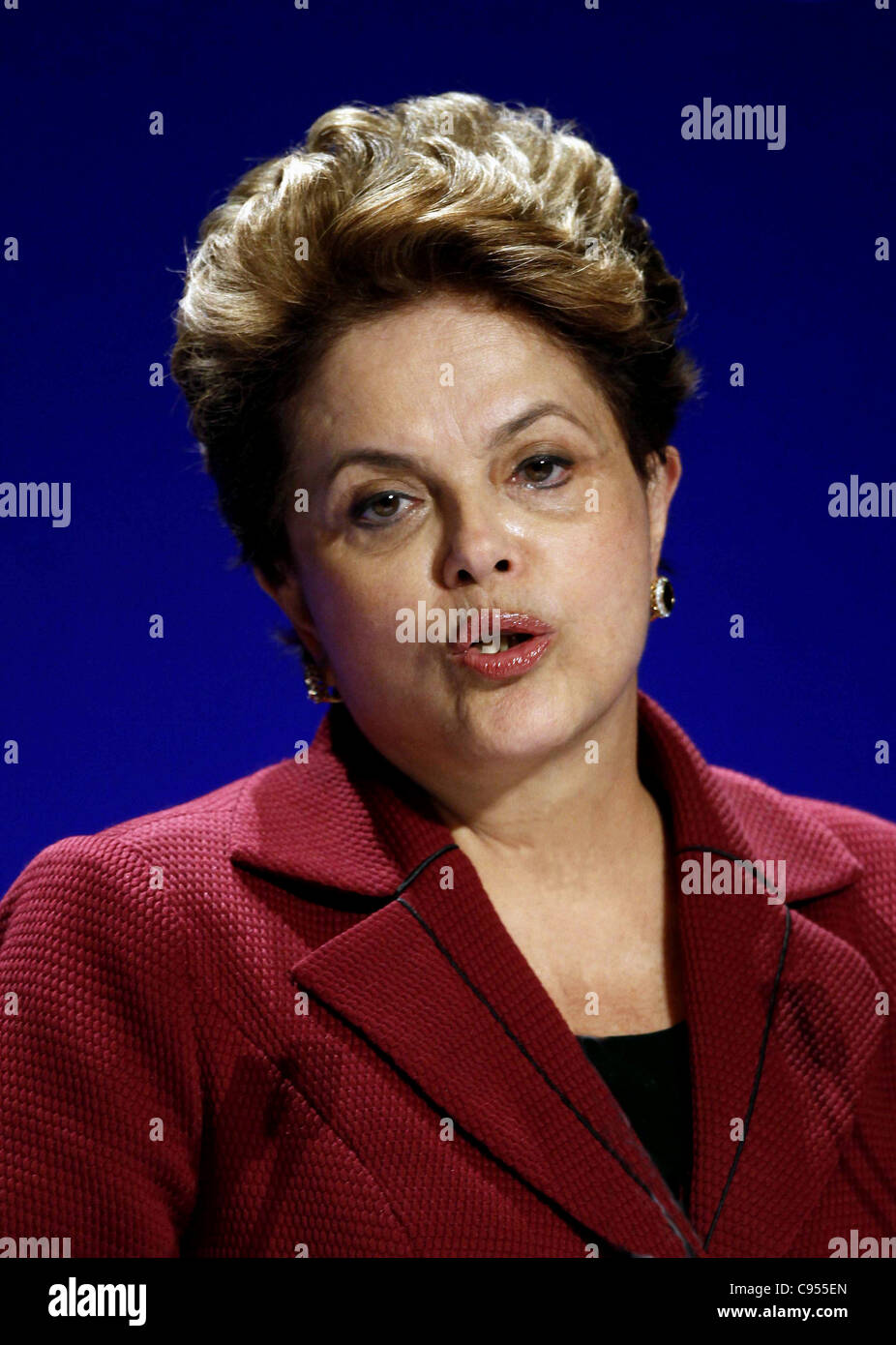 DILMA ROUSSEFF PRESIDENTE DEL BRASILE 04 novembre 2011 PALAIS DE FESTIVAL CANNES FRANCIA Foto Stock
