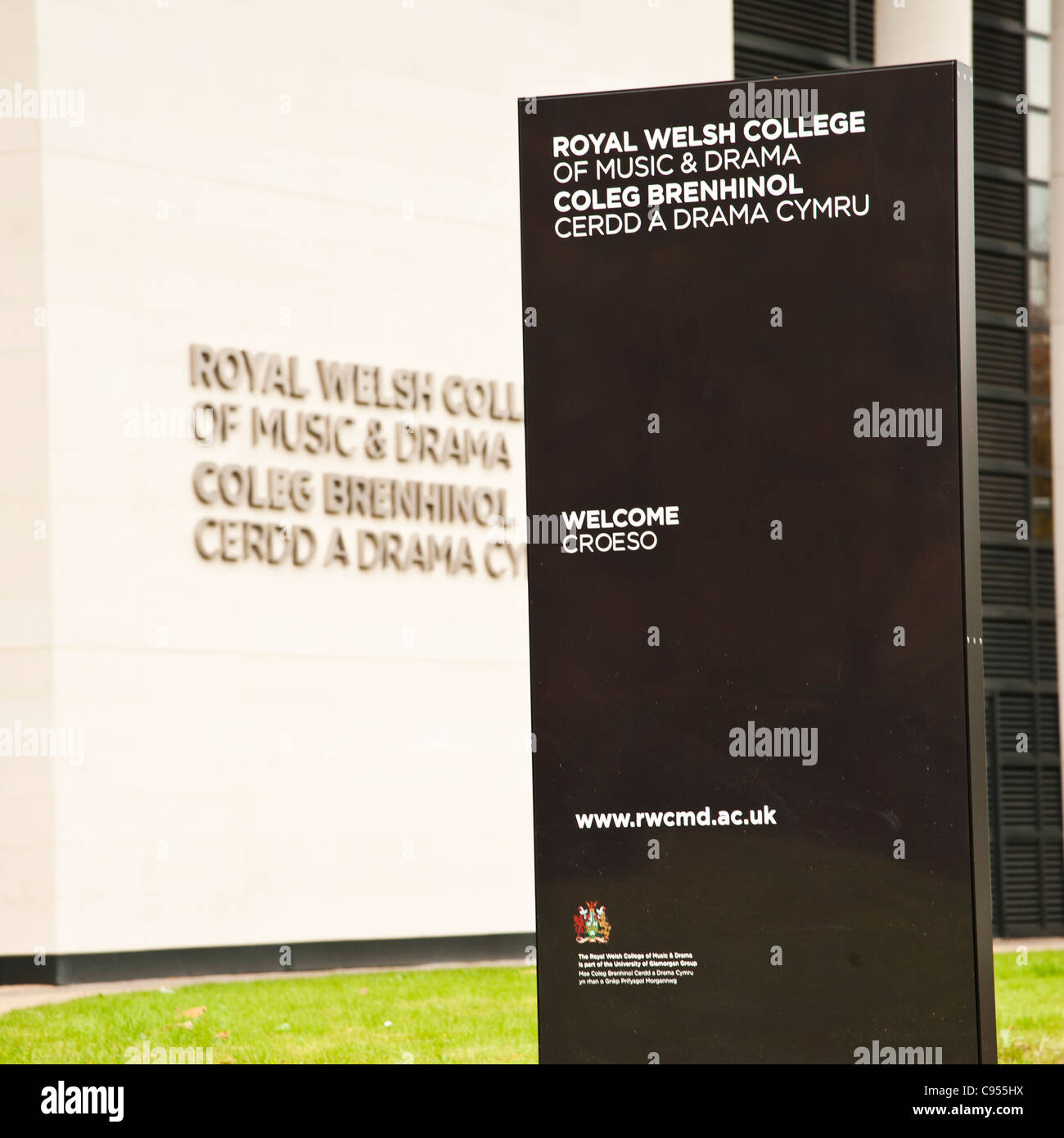 Il Royal Welsh College of Music and Drama [RWCMD] Cardiff Wales UK Foto Stock