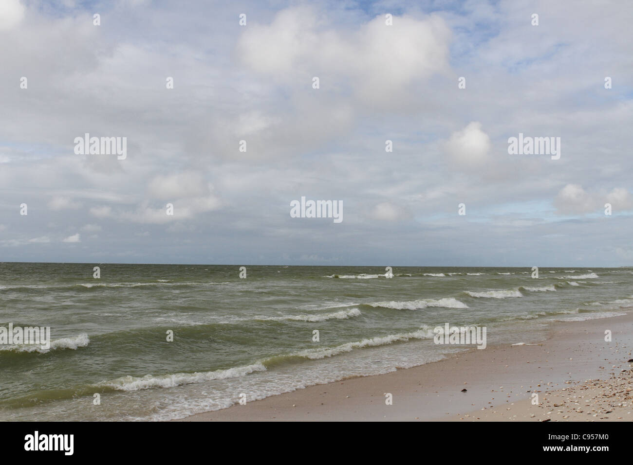 La spiaggia di Celestun nel Golfo del Messico. Foto Stock