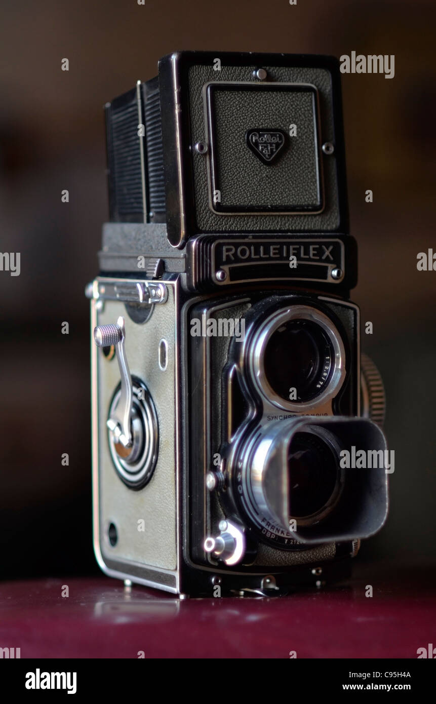 Rolleiflex T doppio obiettivo fotocamera reflex Foto Stock
