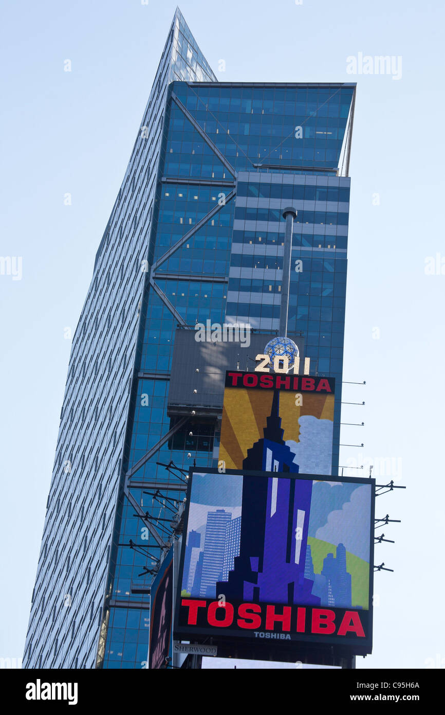 One Times Square, 2011 Capodanno Waterford Crystal Ball, NYC Foto Stock