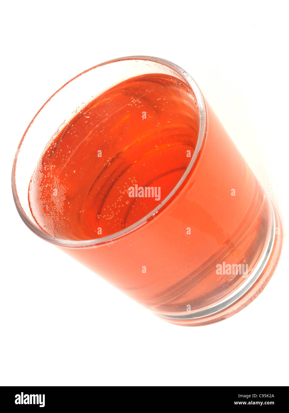 Bicchiere di mirtillo palustre e drink di soda Foto Stock