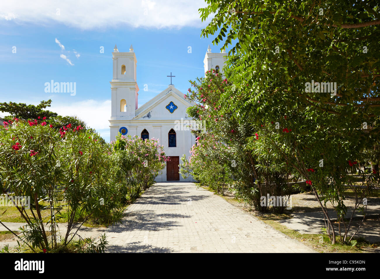 Chiesa cattolica di Manatuto, Timor orientale, Asia Foto Stock