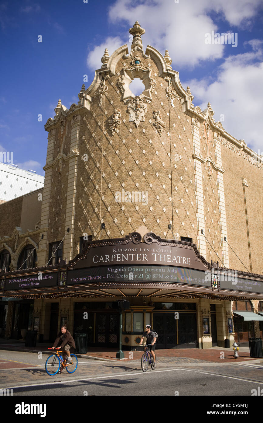 Carpenter Theatre, il centro del palcoscenico, Richmond, Virginia Foto Stock