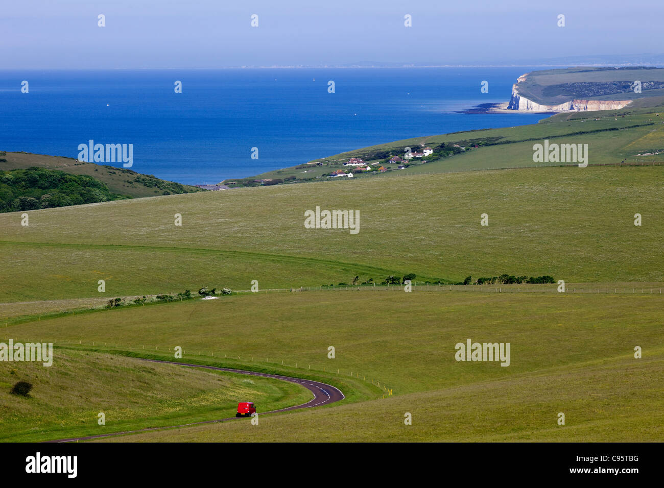 Inghilterra, East Sussex, South Downs National Park vicino a Eastbourne Foto Stock