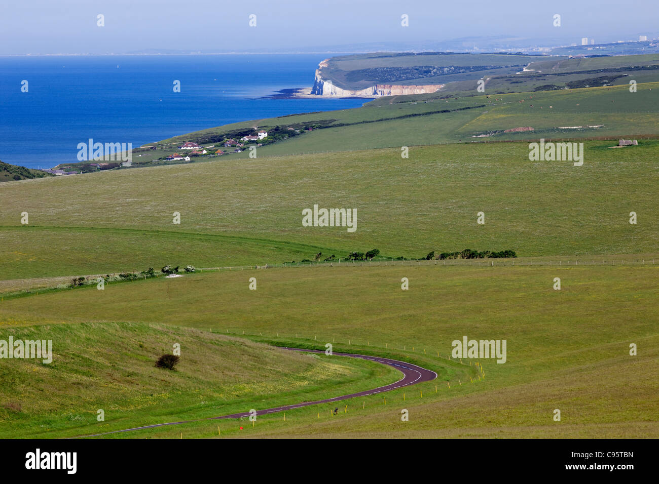 Inghilterra, East Sussex, South Downs National Park vicino a Eastbourne Foto Stock