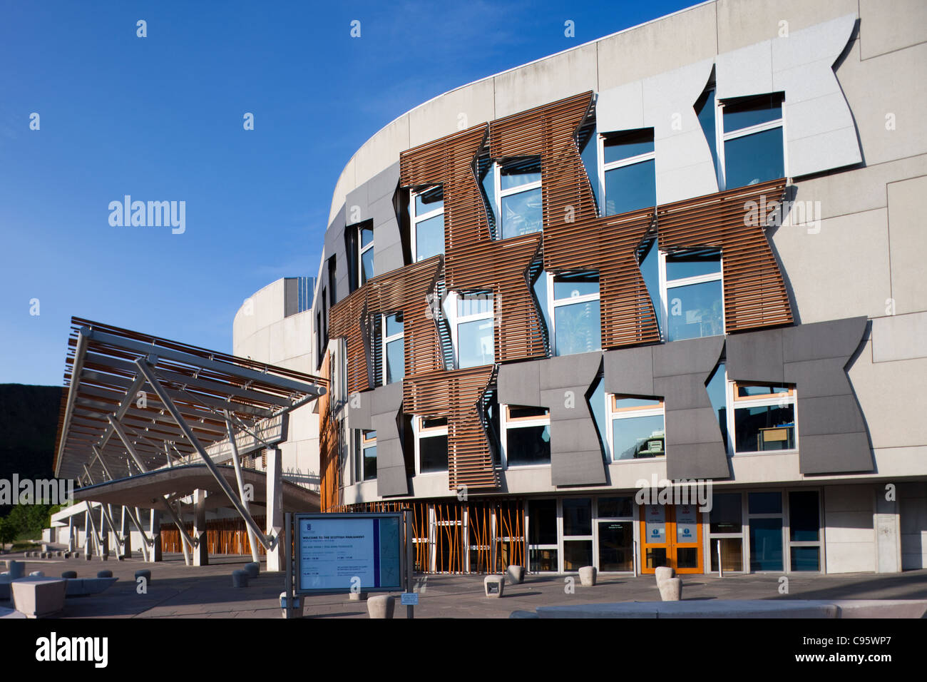 La Scozia, Edimburgo, Edificio del Parlamento scozzese Foto Stock