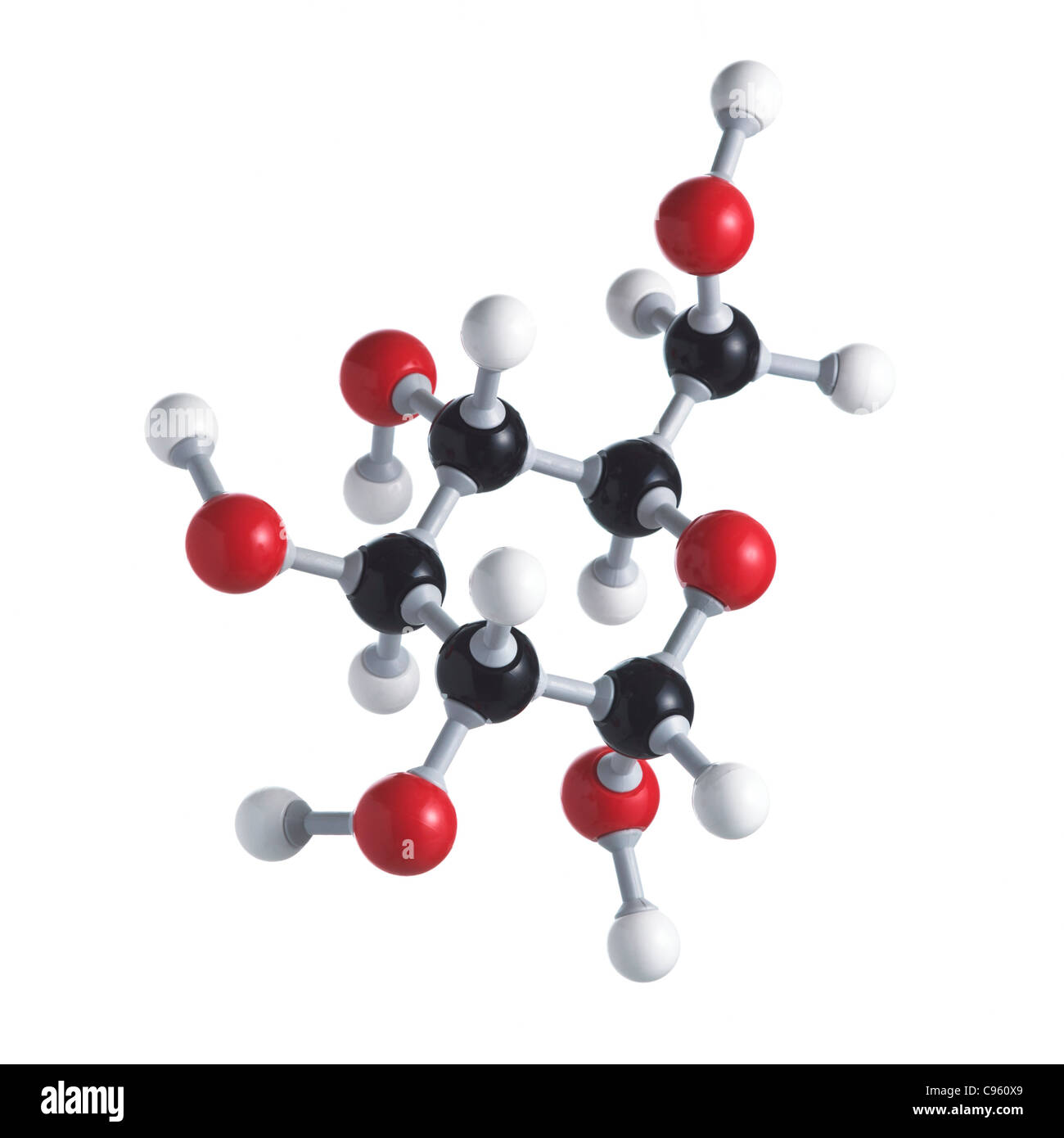 Il glucosio molecola di zucchero Foto Stock