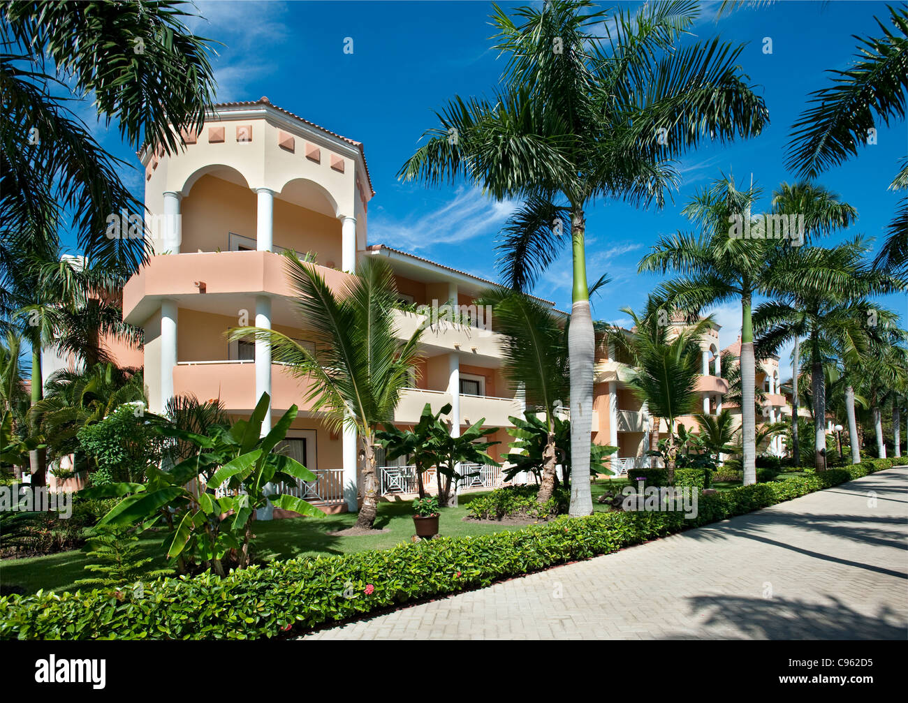 Sistemazione al Gran Bahia Principe Hotel Ambra, Punta Cana Repubblica Dominicana Foto Stock