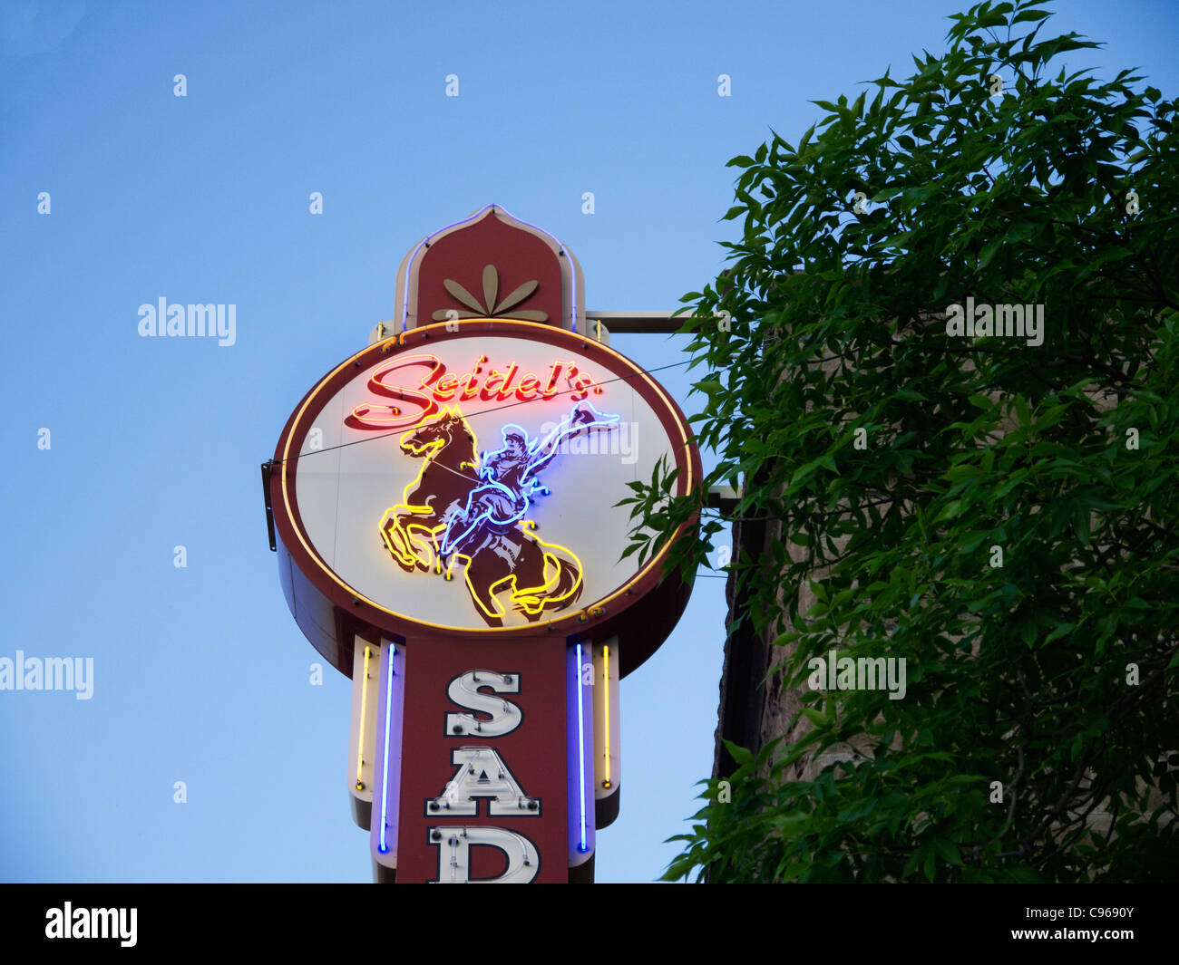Cody la città fondata da Buffalo Bill Cody nel Wyoming USA Foto Stock