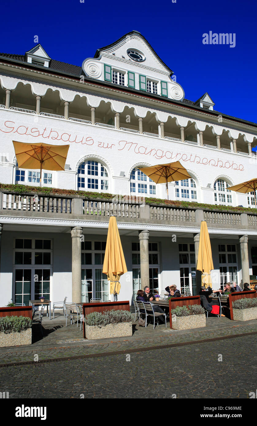 Hotel e ristorante in città giardino storica margarethenhöhe da margarethe krupp essen Renania settentrionale - Vestfalia Germania Europa Foto Stock