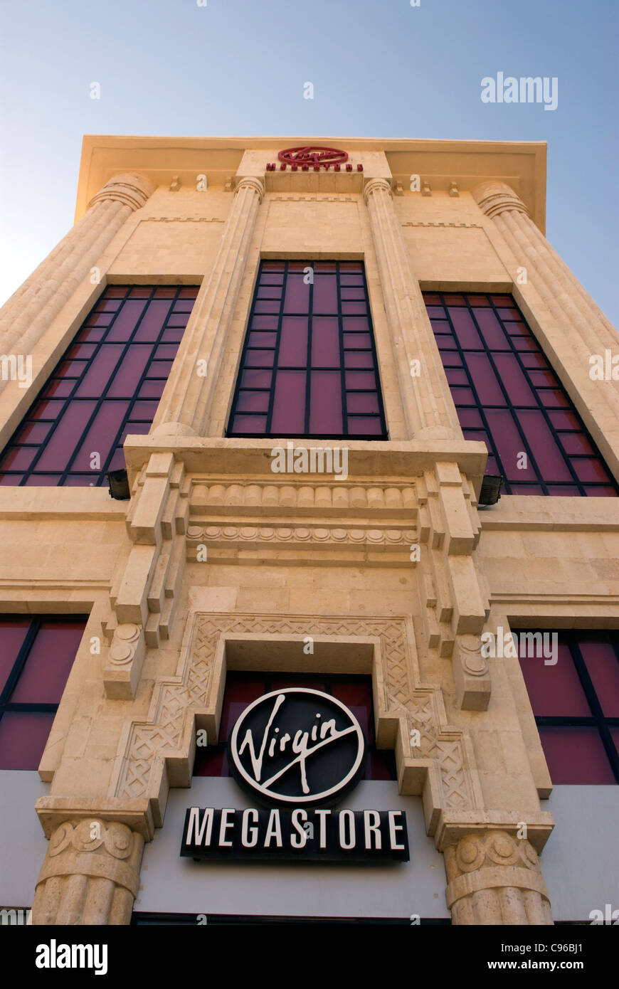 Virgin Megastore, Il centro cittadino di Beirut, Libano. Foto Stock