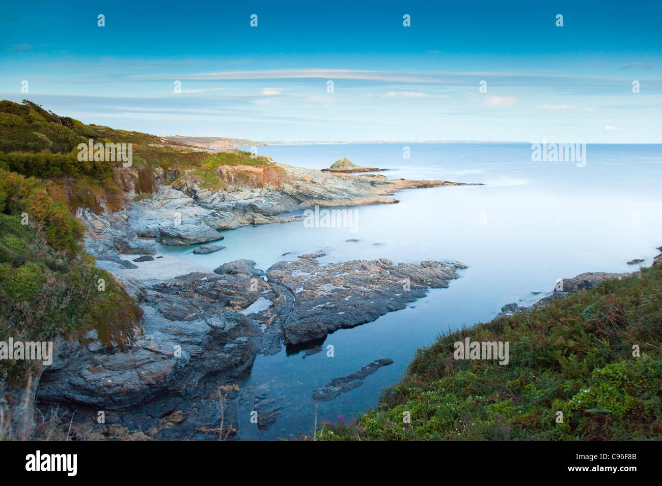 La Prussia Cove; Cornovaglia; Regno Unito; Foto Stock