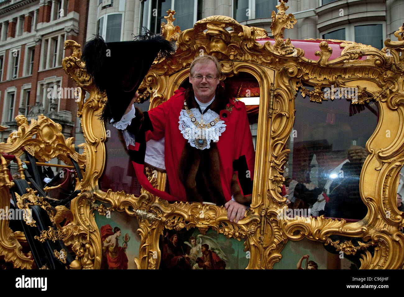 Città di Londra del primo sindaco sindaco show sfilata Foto Stock