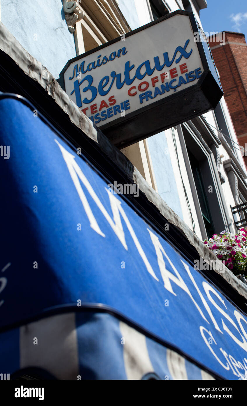 Maison Bertaux cafe, Greek Street, Soho, Londra Foto Stock