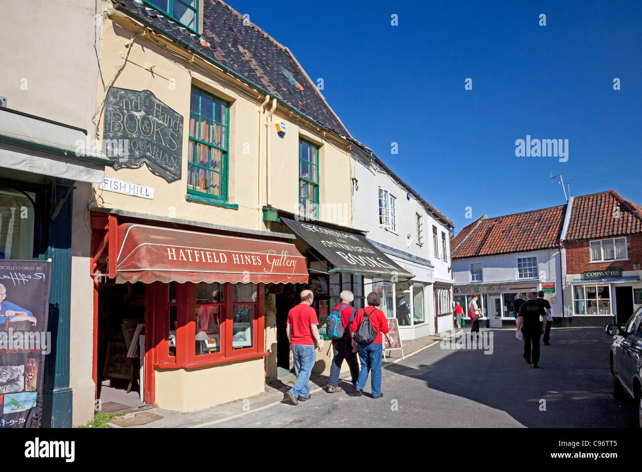 Negozi di pesce Hill, Holt, Norfolk Foto Stock