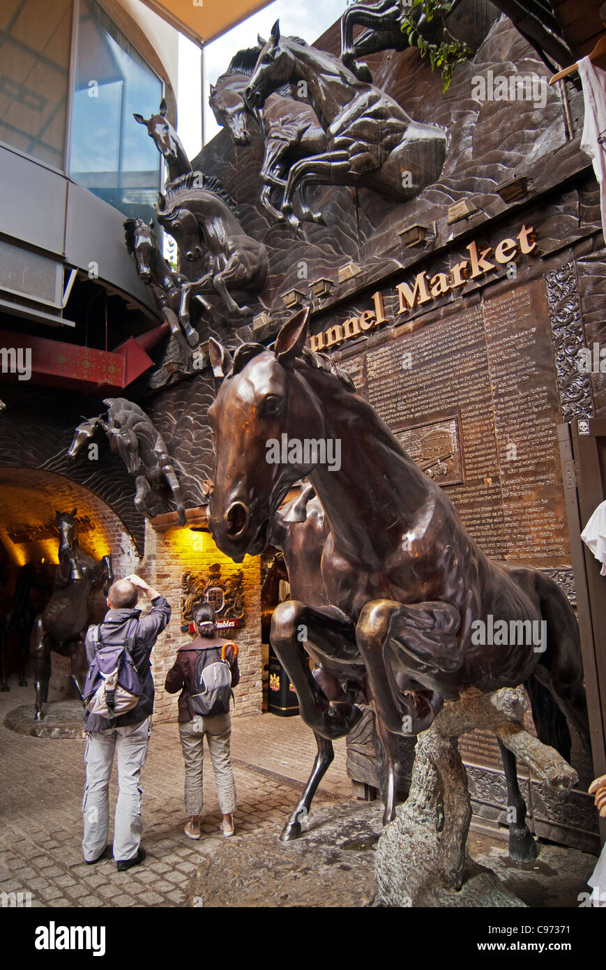 Cavallo mercato tunnel camden London Inghilterra England Foto Stock