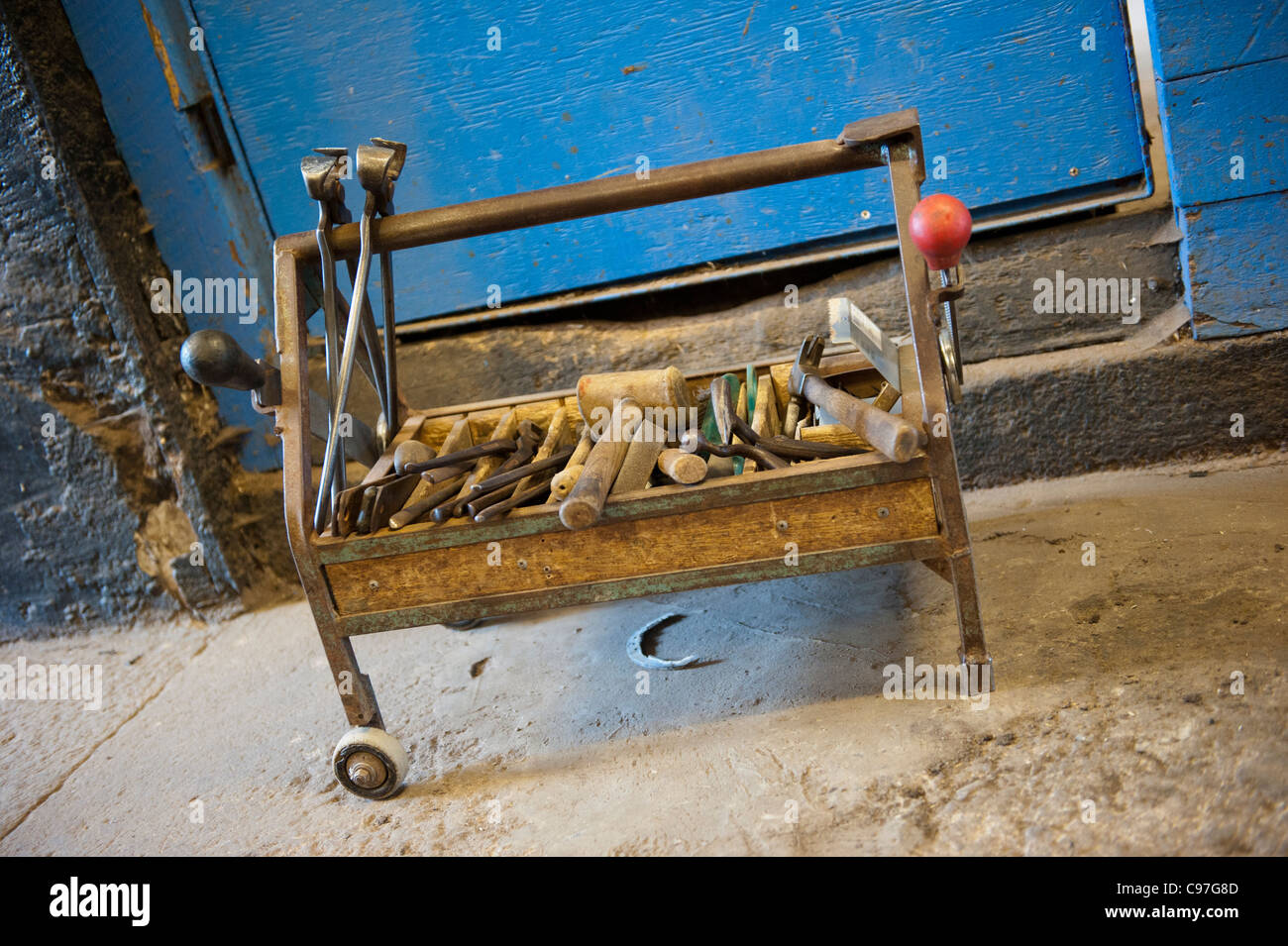 Cassetta degli attrezzi dei farreri. Foto Stock