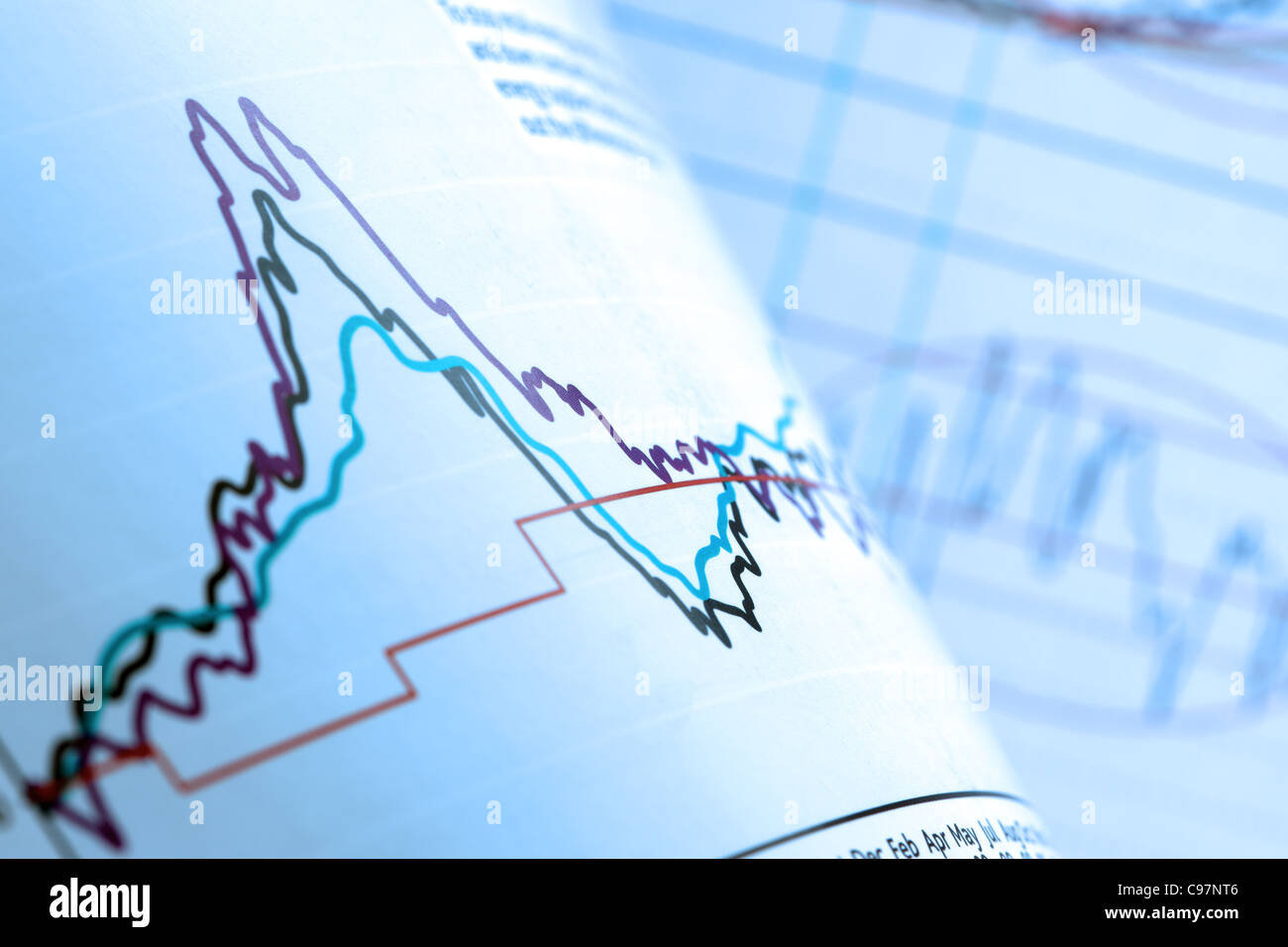 Grafico commerciale Foto Stock