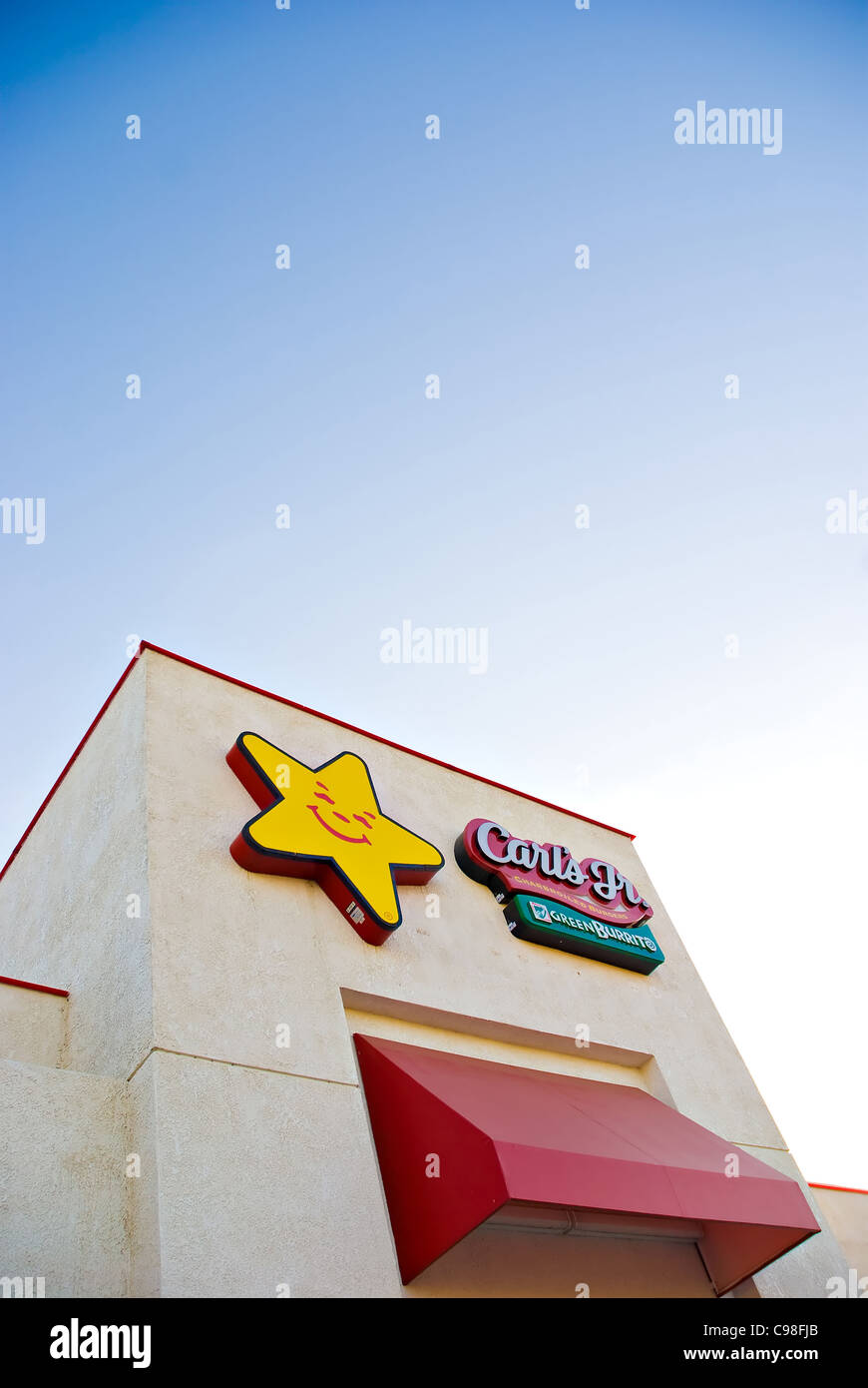 Carl's Jr. e Green Burrito fast food ristorante della catena Foto Stock