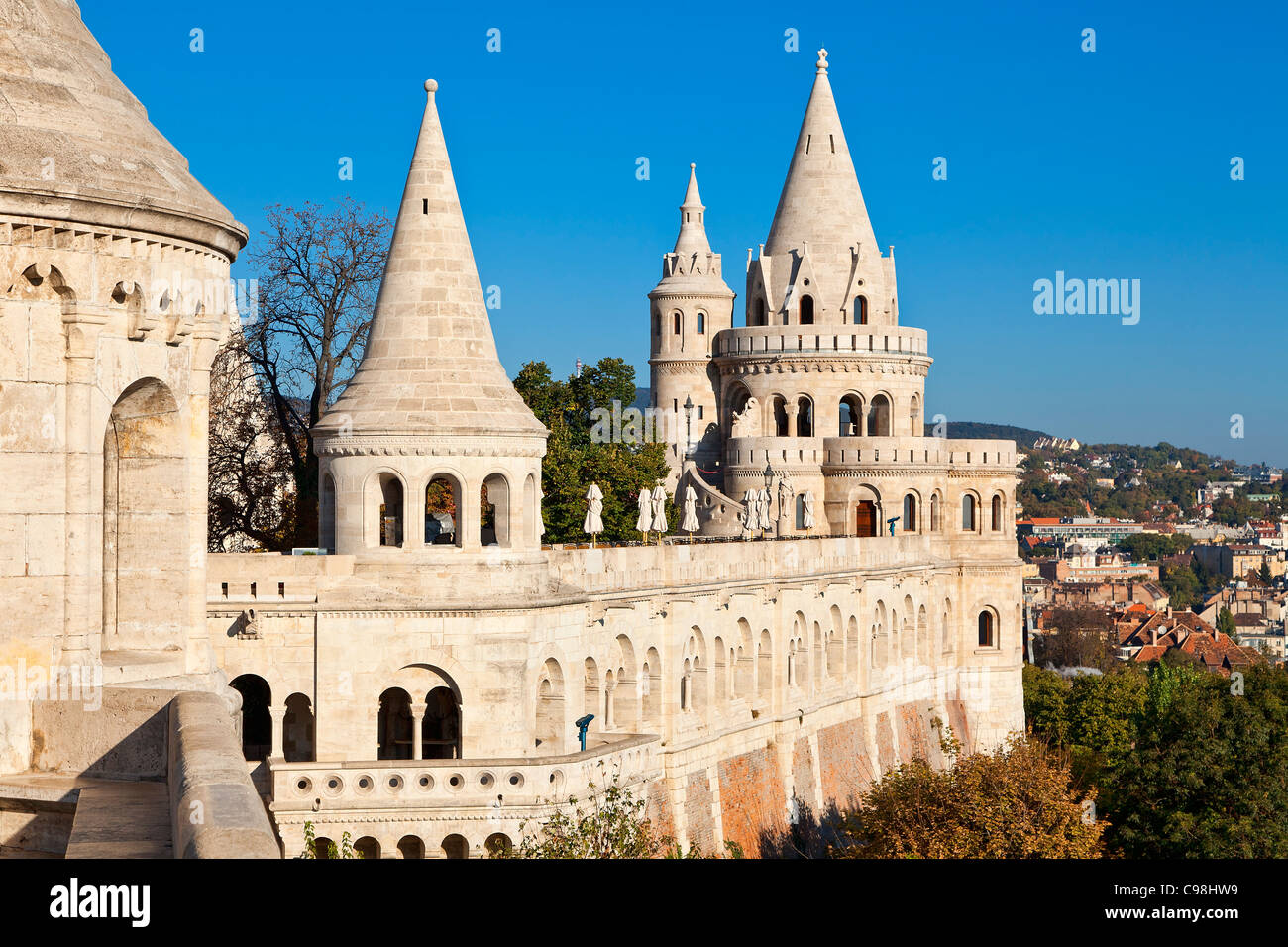 Budapest, il Bastione dei Pescatori Foto Stock