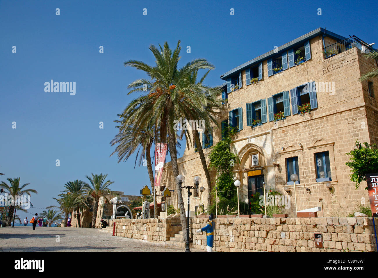 Piazza Kdumim nella Vecchia Jaffa, Tel Aviv, Israele. Foto Stock