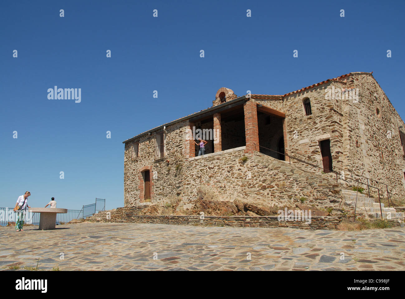 Ermitage de Força Réal in Corbières Languedoc-Roussillon nel sud della Francia Foto Stock