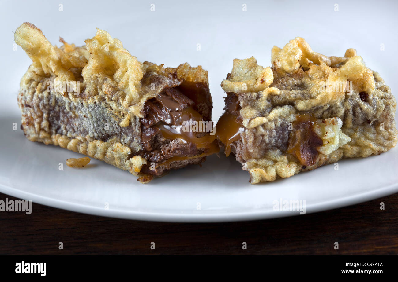 Deep Fried Mars Bar Foto Stock