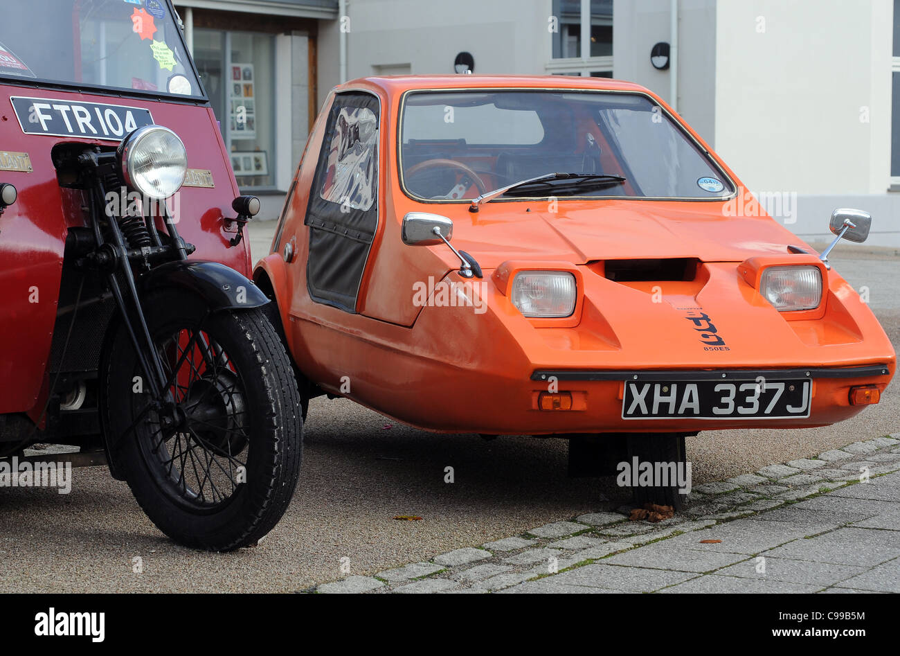 Il legame Bug era una piccola British due Seat, tre ruote auto sportive degli anni settanta. In seguito all'acquisto di Bond Cars Limited, R Foto Stock