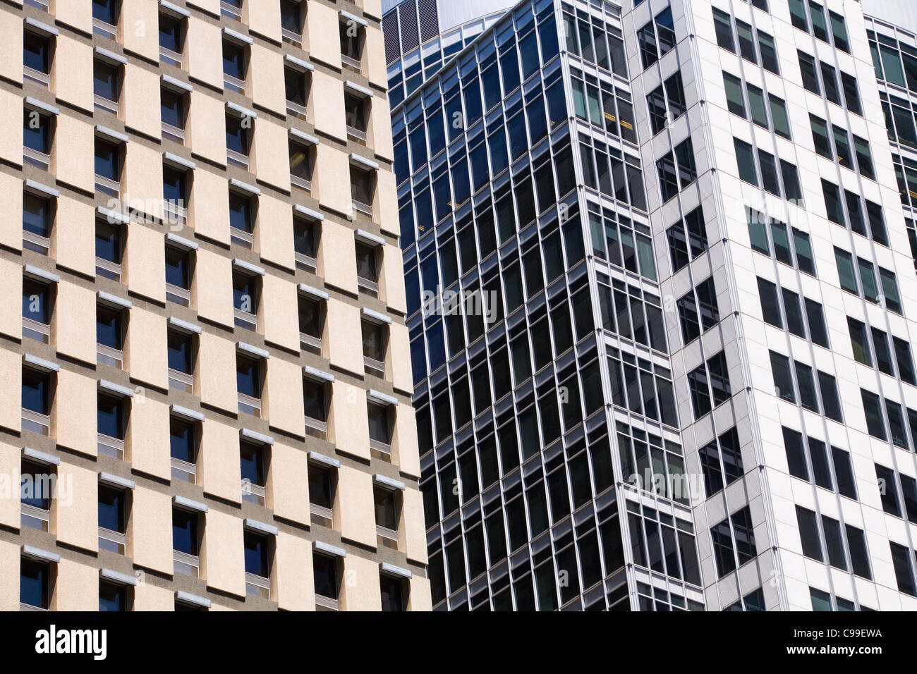 Architettura moderna di Sydney il distretto centrale degli affari. Sydney, Nuovo Galles del Sud, Australia Foto Stock