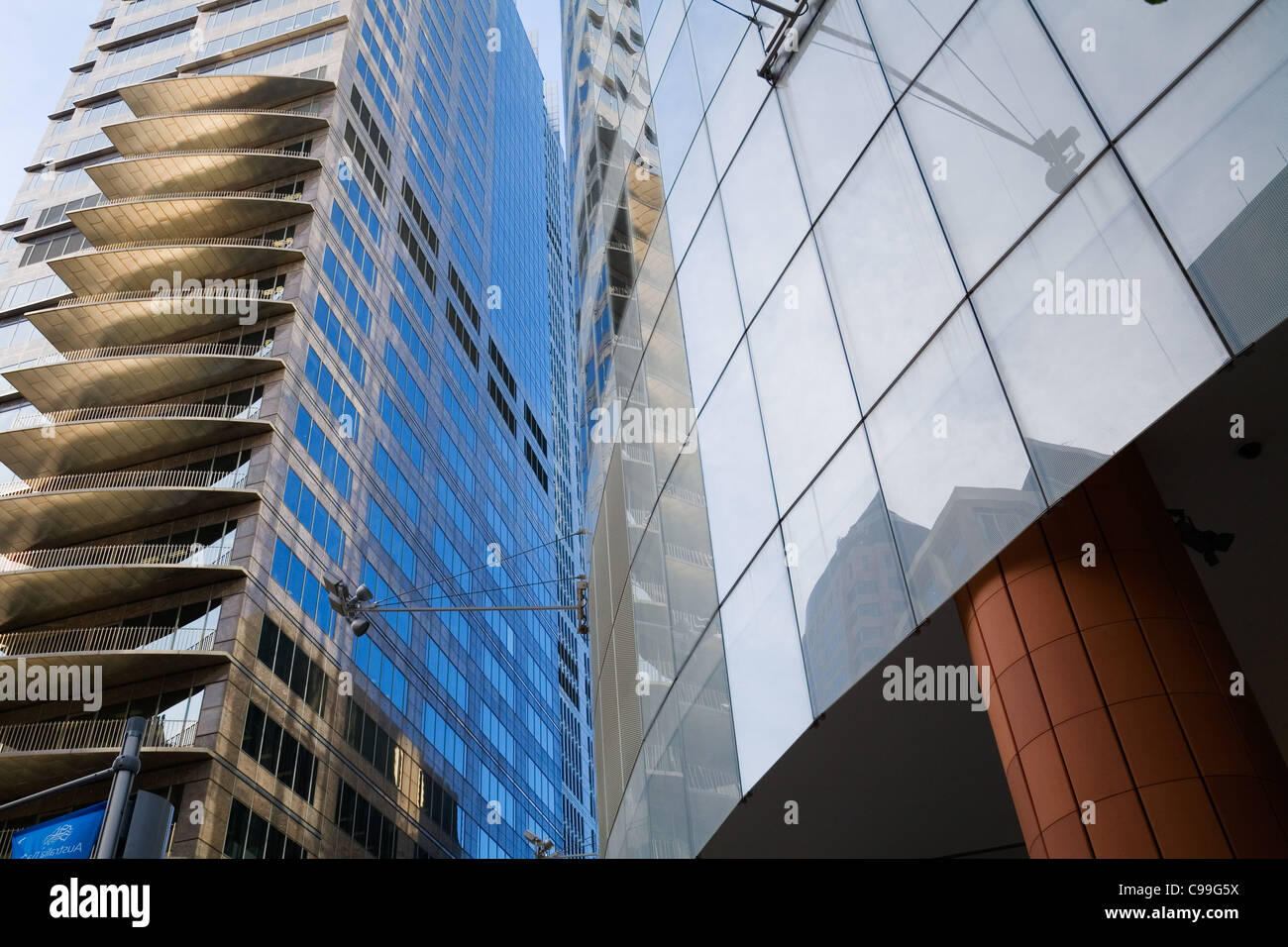 Architettura moderna a Sydney nel quartiere centrale degli affari. Sydney, Nuovo Galles del Sud, Australia Foto Stock