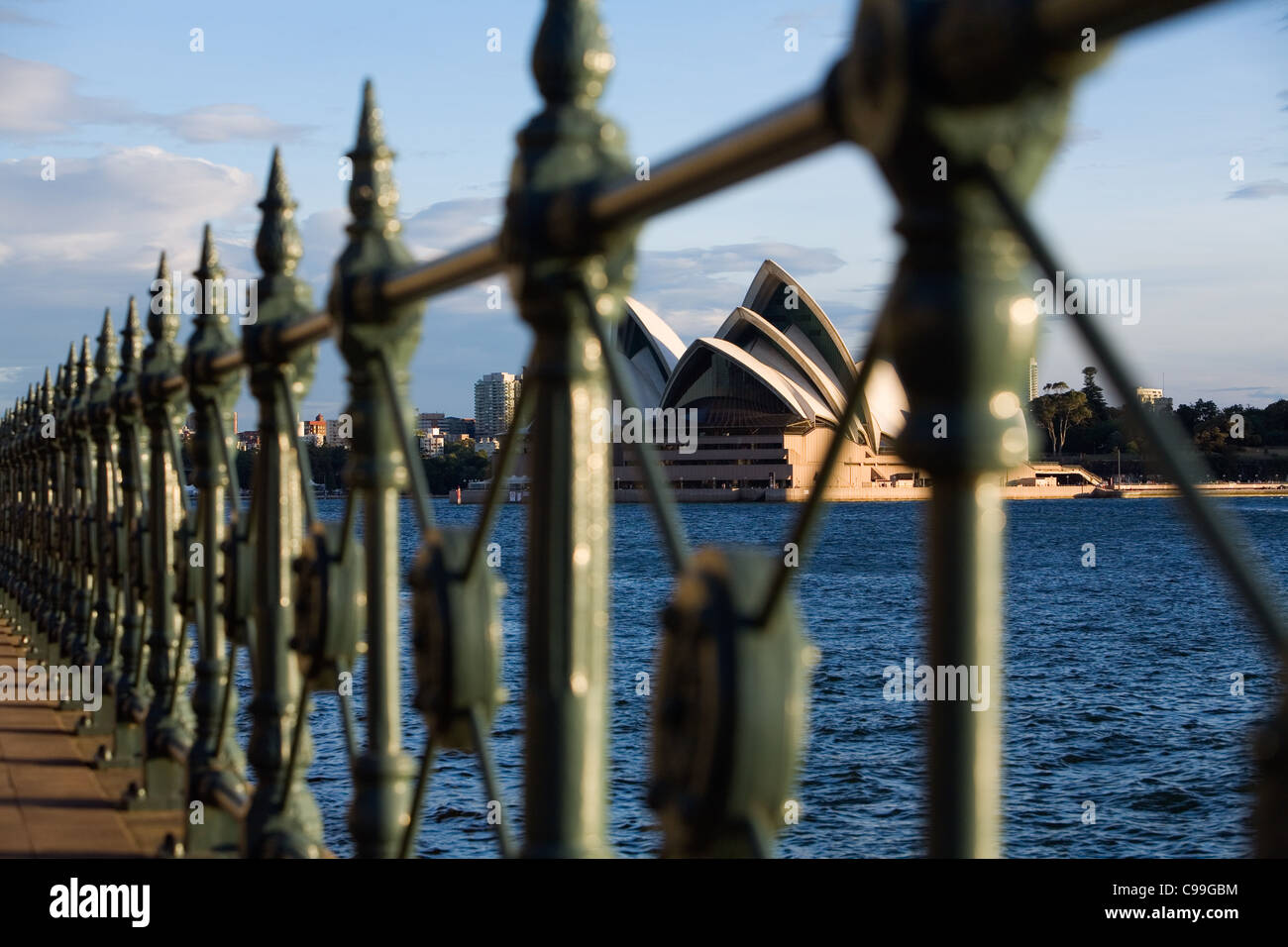 Vista della Opera House di Sydney, North Shore. Sydney, Nuovo Galles del Sud, Australia Foto Stock