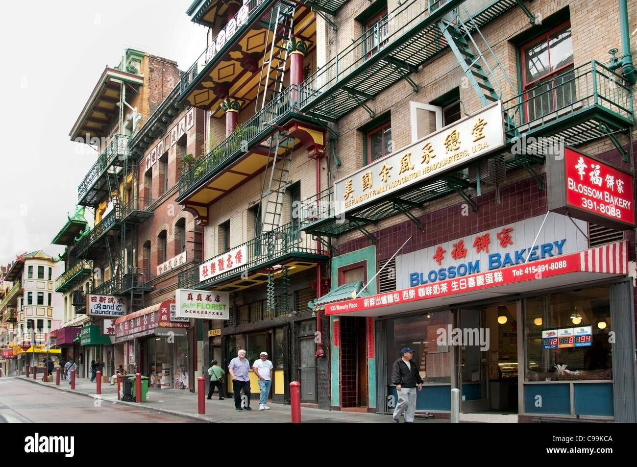 Chinatown Cinese China Town di San Francisco in California negli Stati Uniti d'America Foto Stock