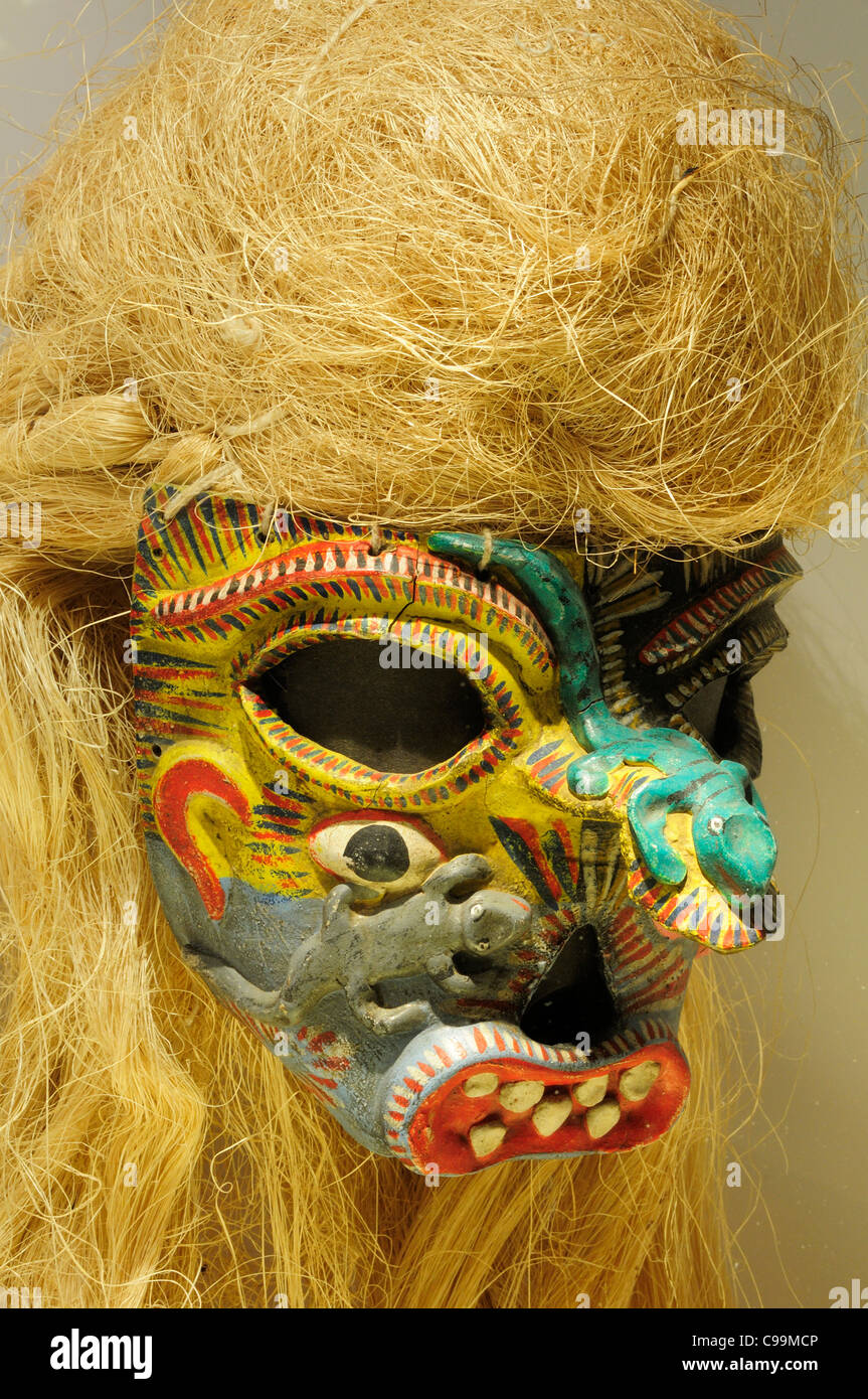 Messico, Bajio, Zacatecas, devil maschera nel Museo Rafael Coronel. Foto Stock