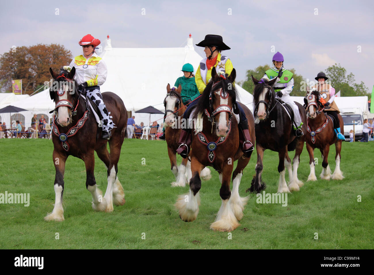 Waldburg Shires musical ride Foto Stock