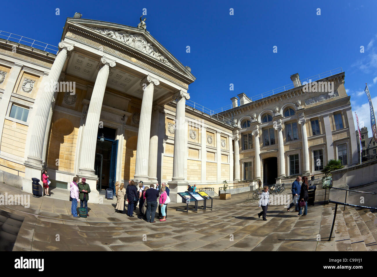 Ashmolean Museum esterno, Università di Oxford, Oxford, Inghilterra Foto Stock