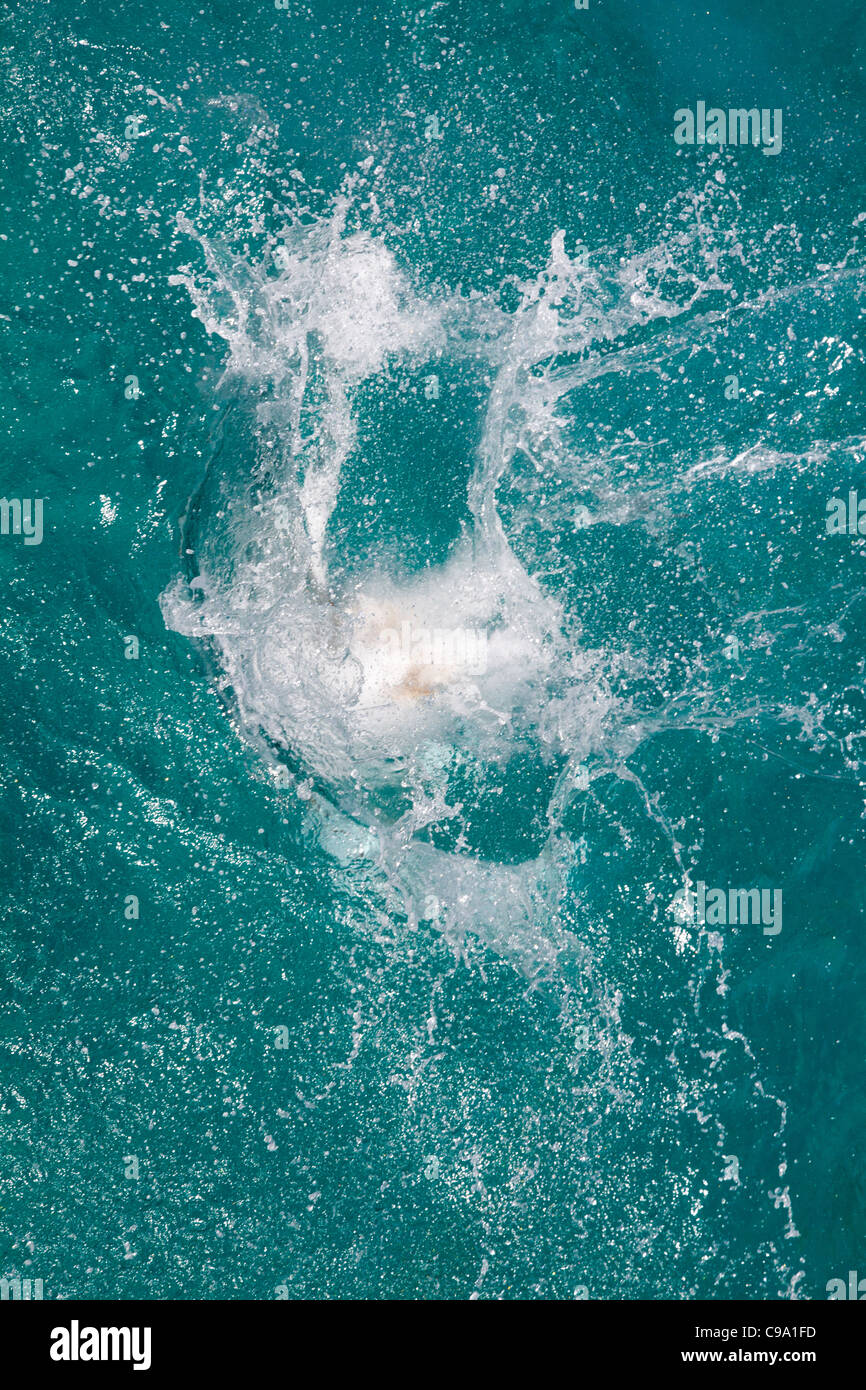 Acqua di mare splash Foto Stock