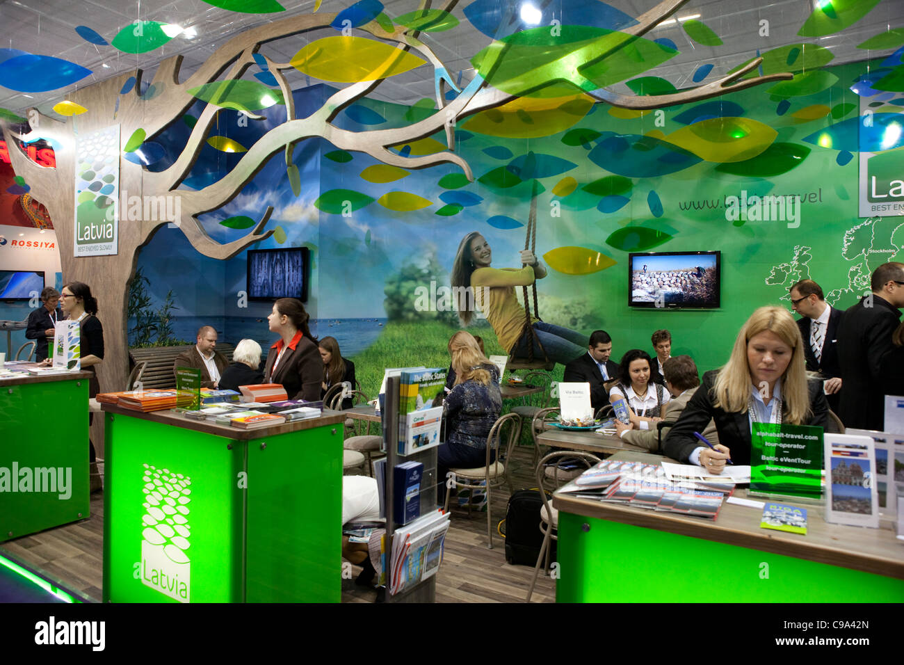 Il World Travel Market exhibition in London Docklands Foto Stock