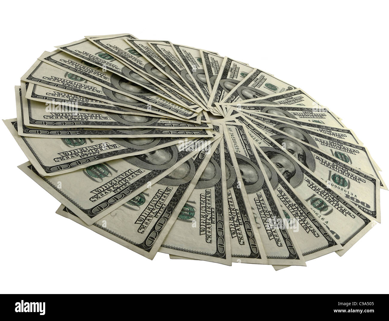 Close up di denaro dollaro USA Foto Stock